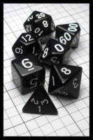 Dice : Dice - Dice Sets - Roll 4 Intitative Black Opaque and White - Gen Con Aug 2016